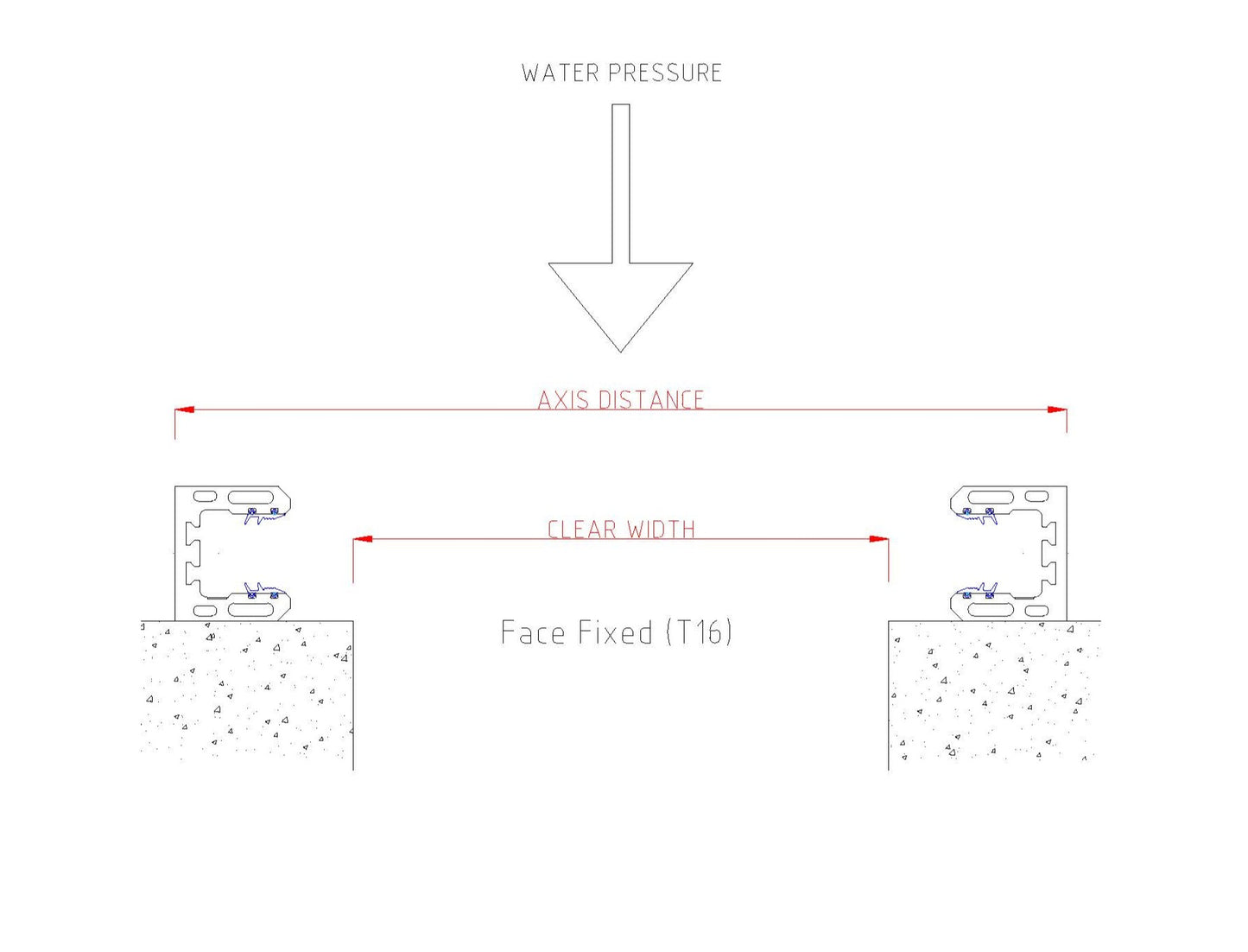 SL25 - Face Fixed Flood Barrier (T16)