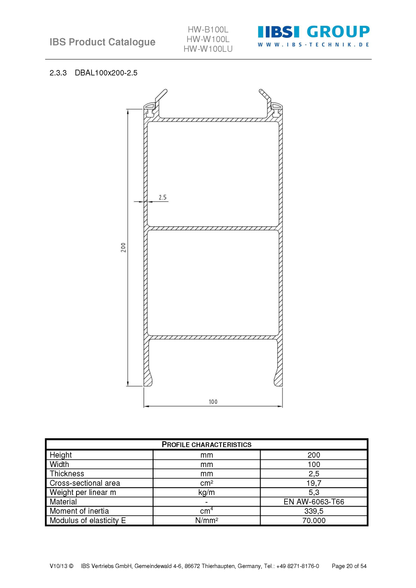 B100 - Face Fixed Flood Barrier System (T16)