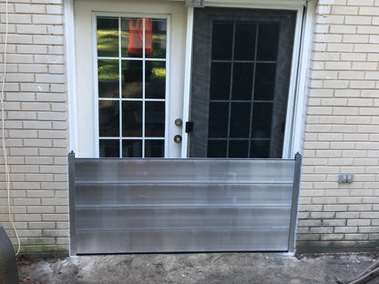 Reveal mounted demountable flood barrier